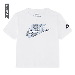 Camiseta Nike Nkb Unwrapped Futura Niño-Blanco/Negro