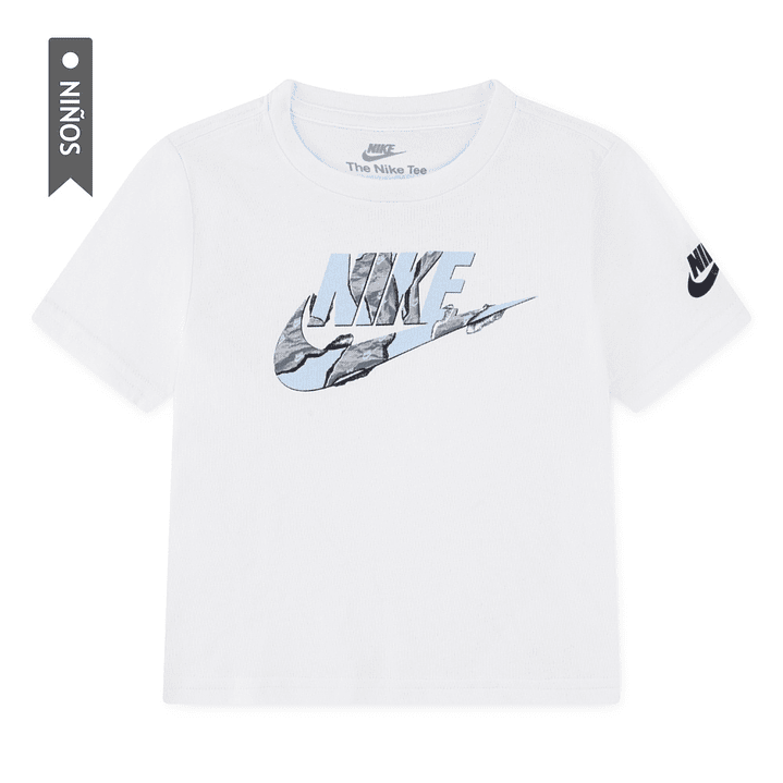 Camiseta Nike Nkb Unwrapped Futura Niño-Blanco/Negro 1
