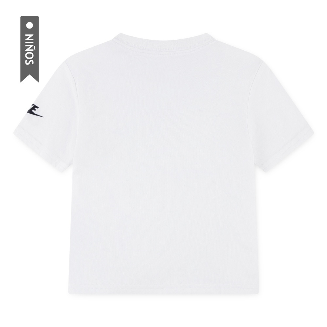 Camiseta Nike Nkb Unwrapped Futura Niño-Blanco/Negro 2