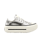 Tenis Converse Ctas Lift Double Stack Mujer-Plateado - Miniatura 1