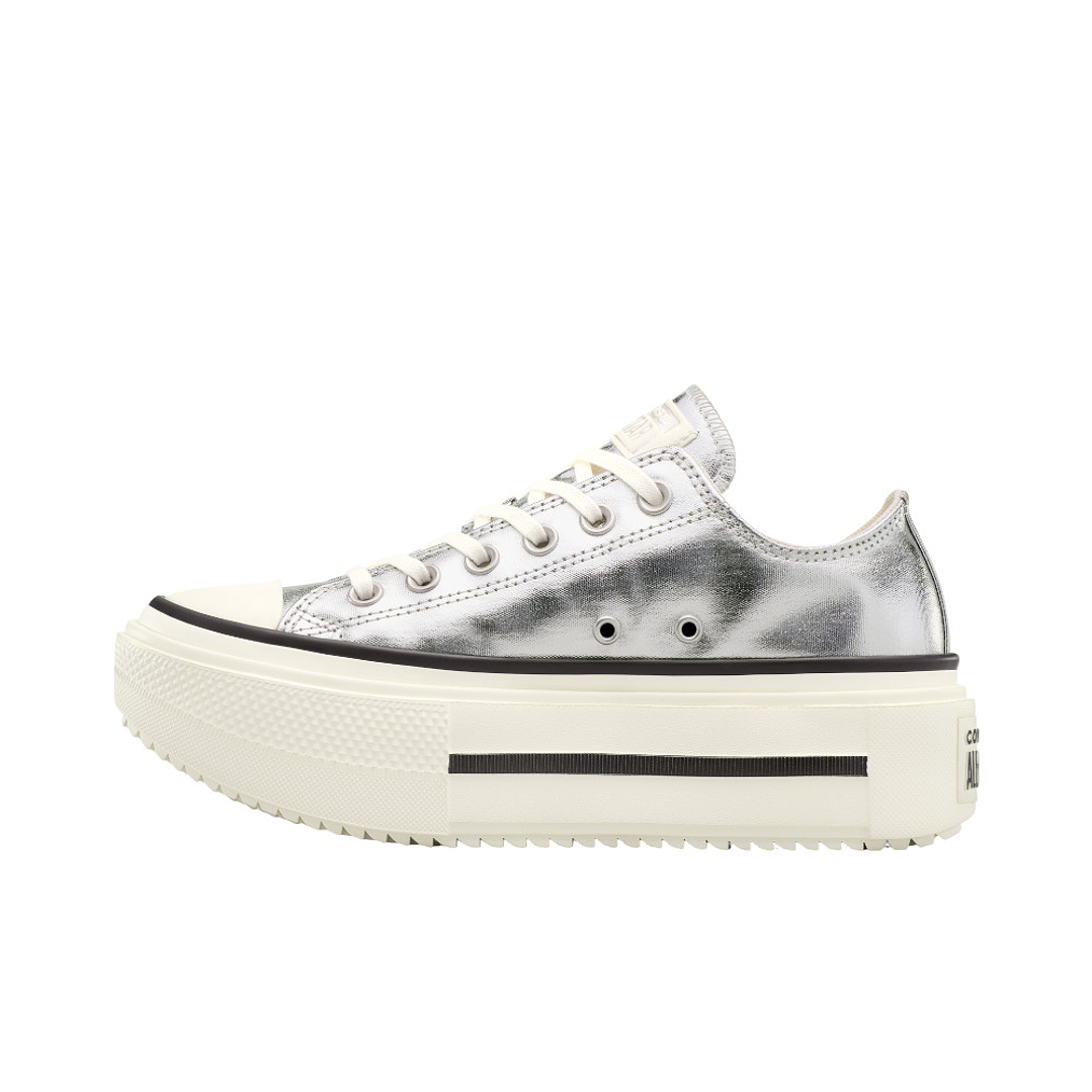 Tenis Converse Ctas Lift Double Stack Mujer-Plateado 3