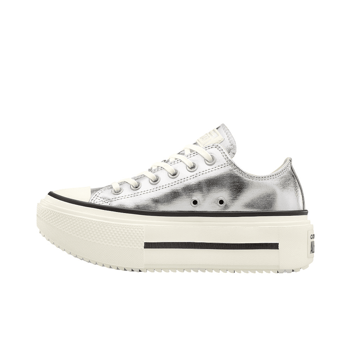 Tenis Converse Ctas Lift Double Stack Mujer-Plateado 3