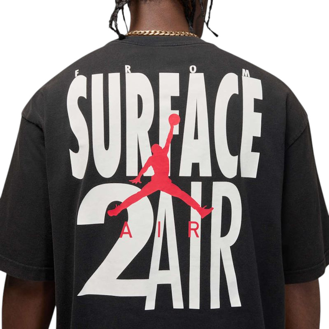 Camiseta Nike M J Brk 2Air Reissue Ss Crw Hombre-Negro 4