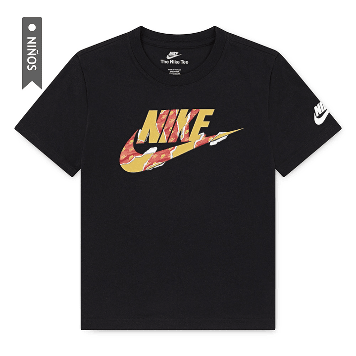 Camiseta Nike Nkb Unwrapped Futura Niño-Negro/Verde 1