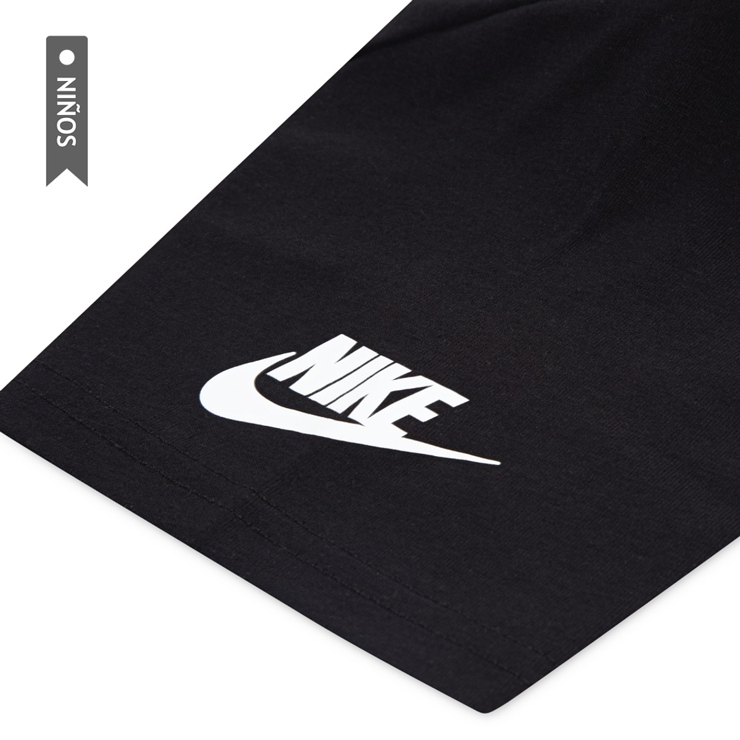 Camiseta Nike Nkb Unwrapped Futura Niño-Negro/Verde 3