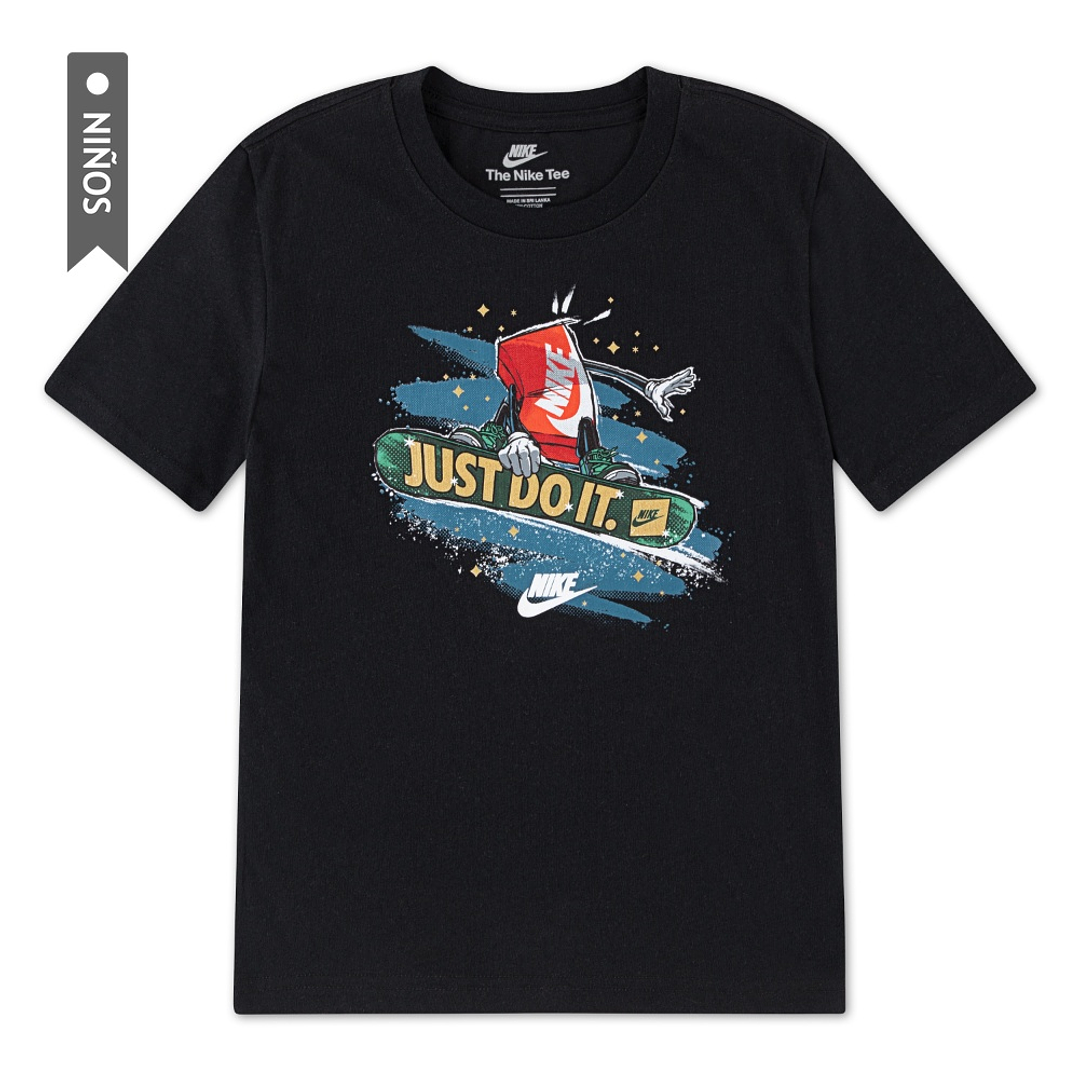 Camiseta Nike Nkb Snowboard Boxy Niño-Negro 1