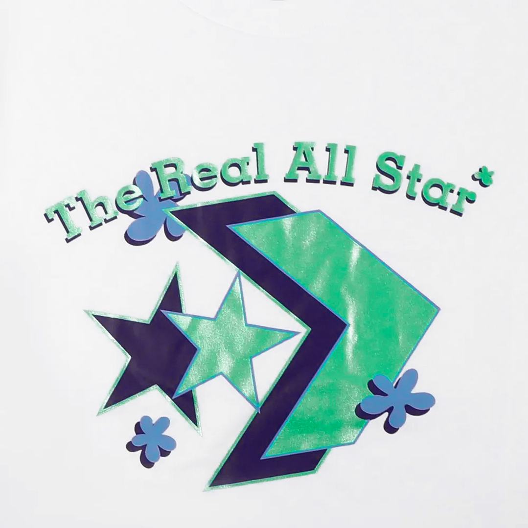 Camiseta Converse Logo Remix Mujer-Blanco 5