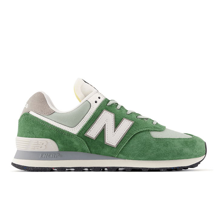 Tenis New Balance 574 Hombre-Verde/Blanco 1