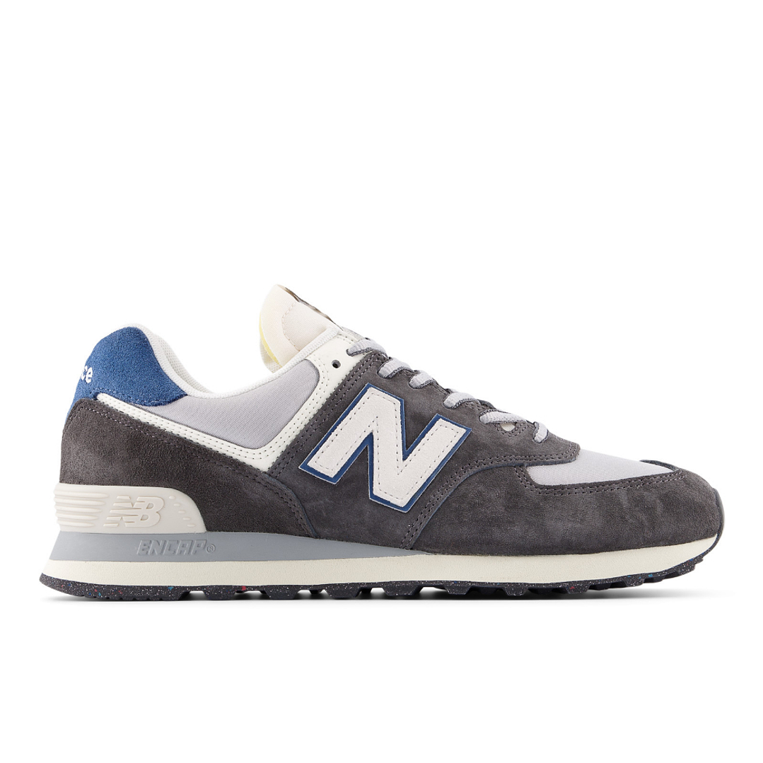 Tenis New Balance 574 Hombre-Negro/Blanco 1