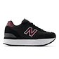Tenis New Balance 515 Mujer-Negro/Rojo - Miniatura 1