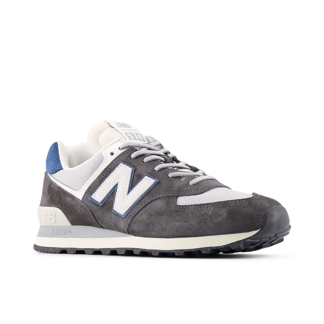 Tenis New Balance 574 Hombre-Negro/Blanco 4