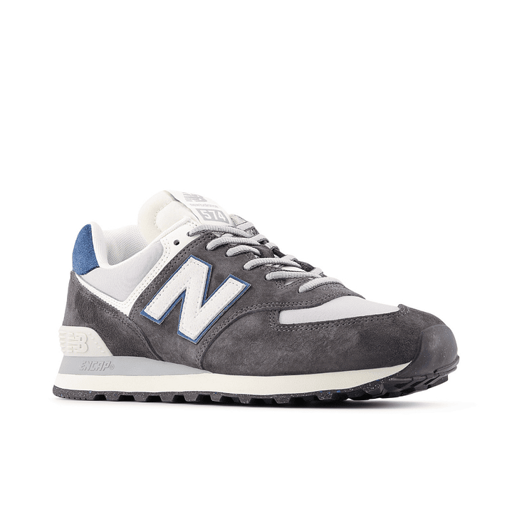 Tenis New Balance 574 Hombre-Negro/Blanco 4