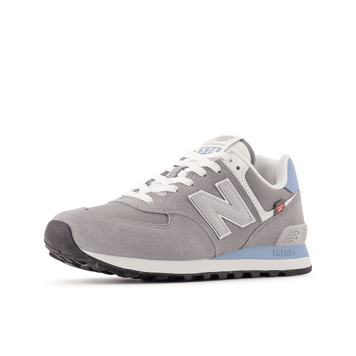 Tenis New Balance 574 Unisex-Gris/Azul 4