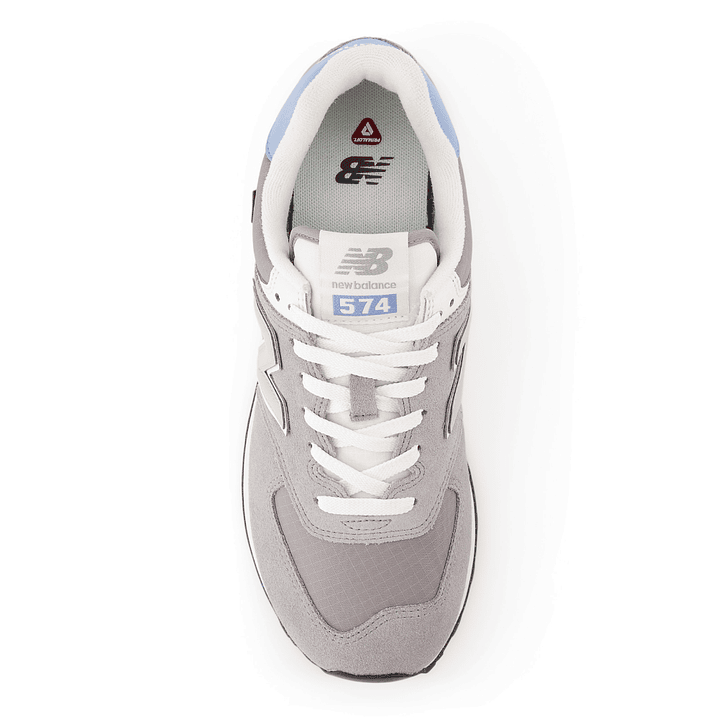 Tenis New Balance 574 Unisex-Gris/Azul 5