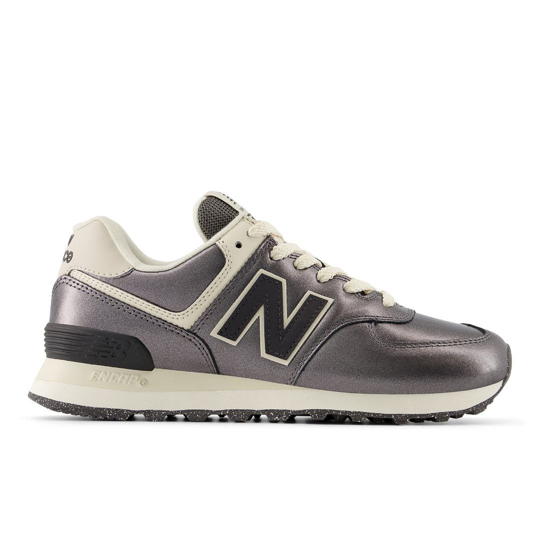 Tenis New Balance 574 Mujer-Negro/Blanco 1