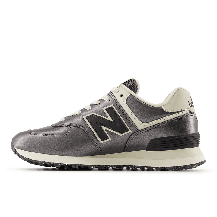 Tenis New Balance 574 Mujer-Negro/Blanco 3