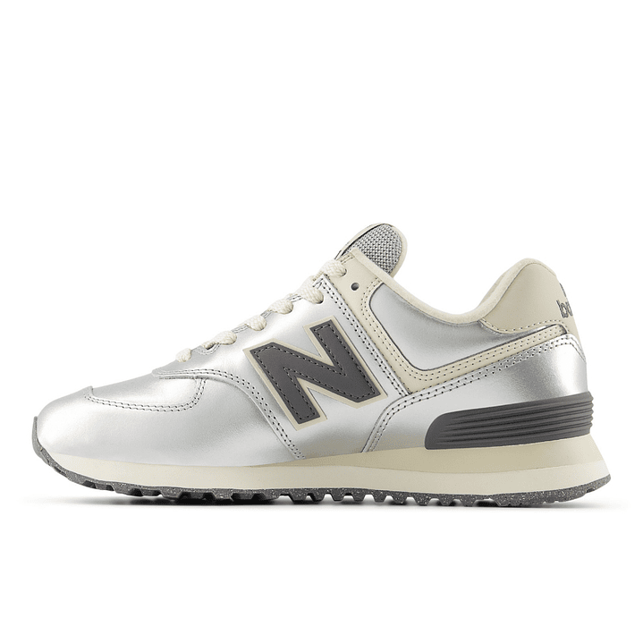 Tenis New Balance 574 Mujer-Gris 3