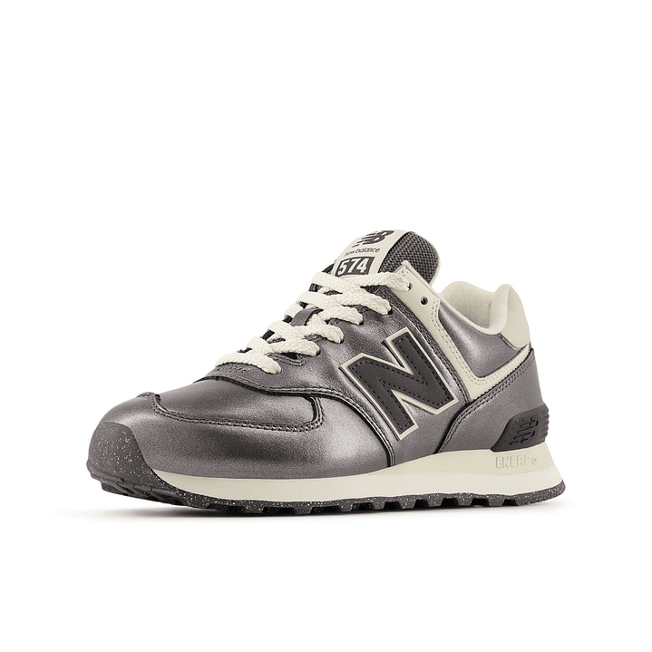 Tenis New Balance 574 Mujer-Negro/Blanco 4