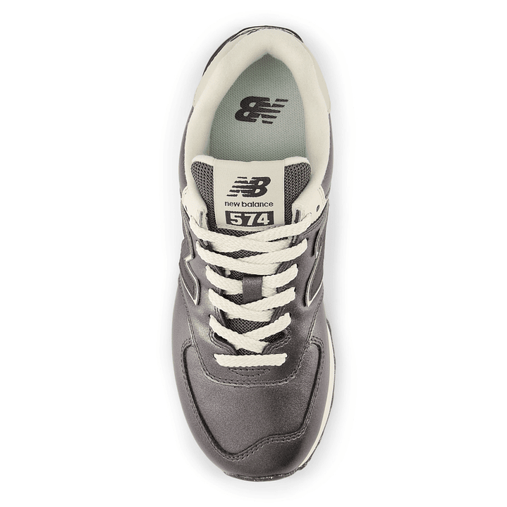Tenis New Balance 574 Mujer-Negro/Blanco 5