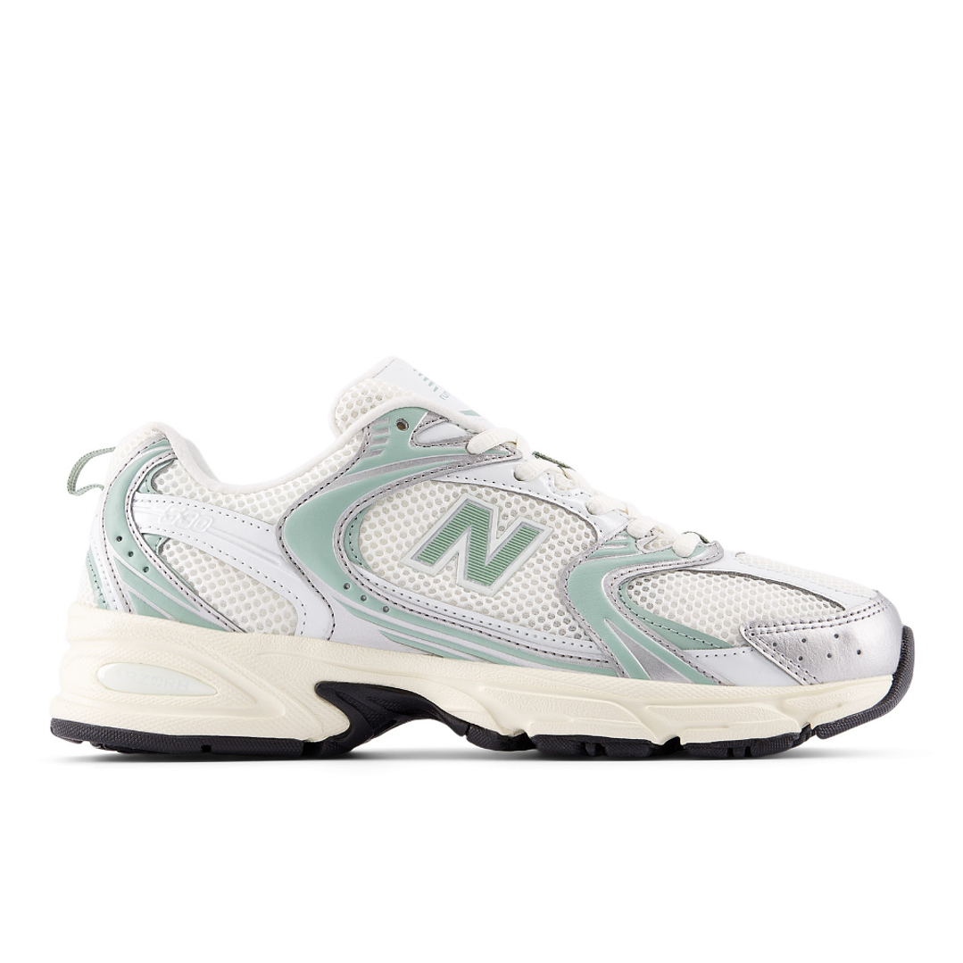 Tenis New Balance 530 Mujer-Blanco/Verde 1