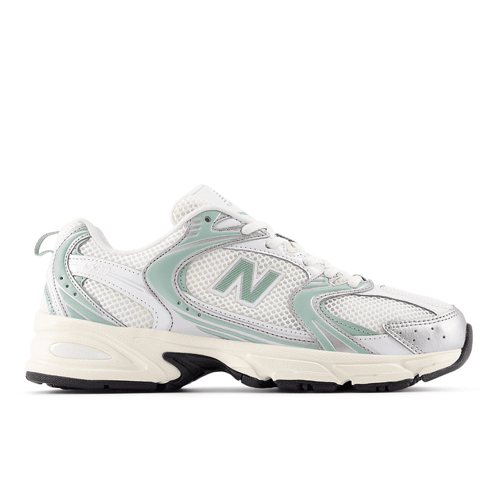 Tenis New Balance 530 Mujer-Blanco/Verde 1