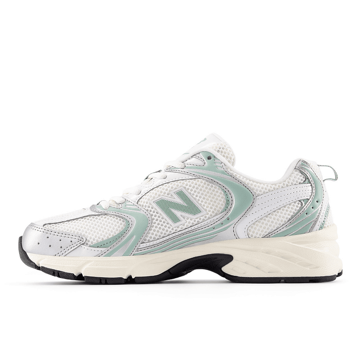 Tenis New Balance 530 Mujer-Blanco/Verde 3