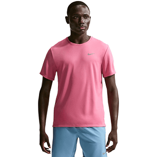 Camiseta Nike Uv Miler Running Hombre-Naranja