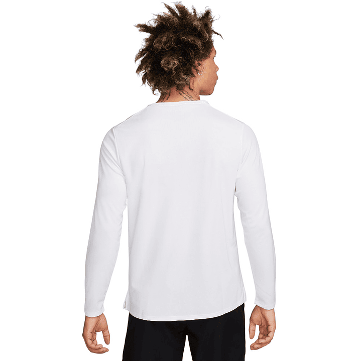 Camiseta Manga Larga Nike Df Uv Miler Top Ls Hombre-Blanco 2