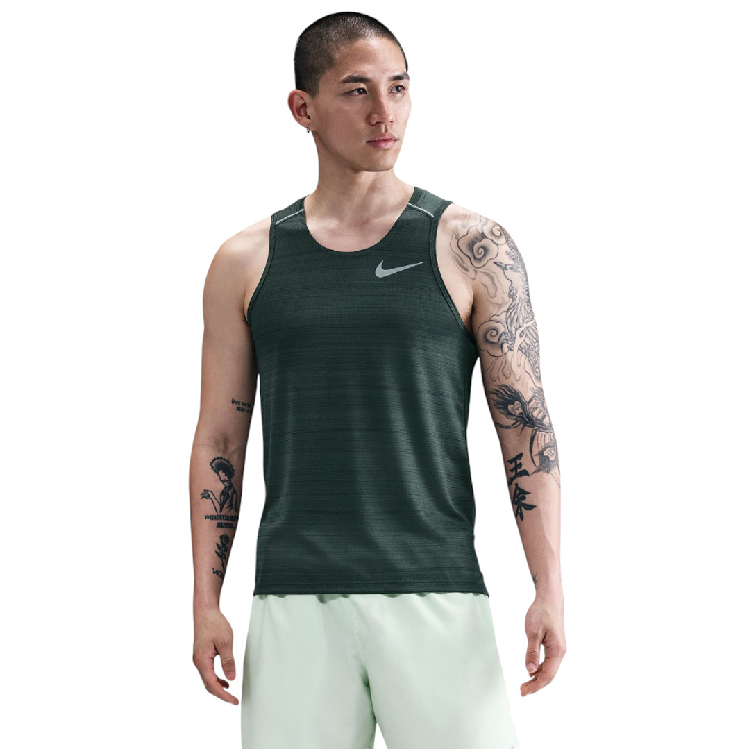 Camiseta Sin Mangas Nike Df Miler Ta Hombre-Verde 1