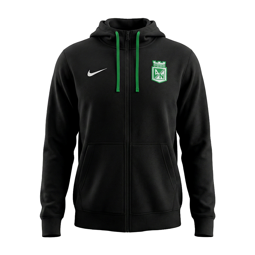 Hoodie Nike Atletico Nacional CLUB FZ FT Hombre-Negro 1