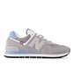 Tenis New Balance 574 Mujer-Gris/Azul - Miniatura 1