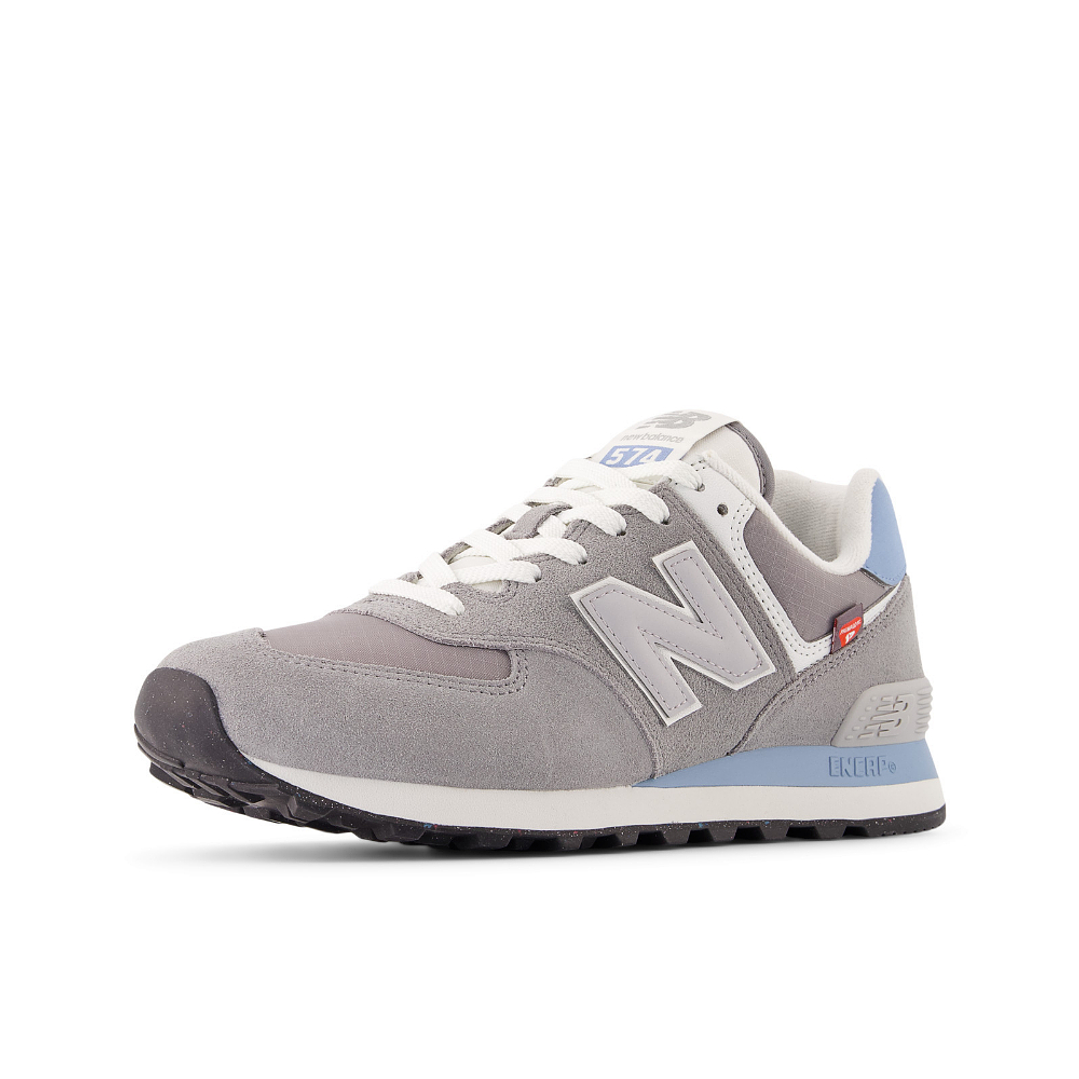 Tenis New Balance 574 Mujer-Gris/Azul 4