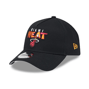 Gorra New Era Miami Heat-Negro