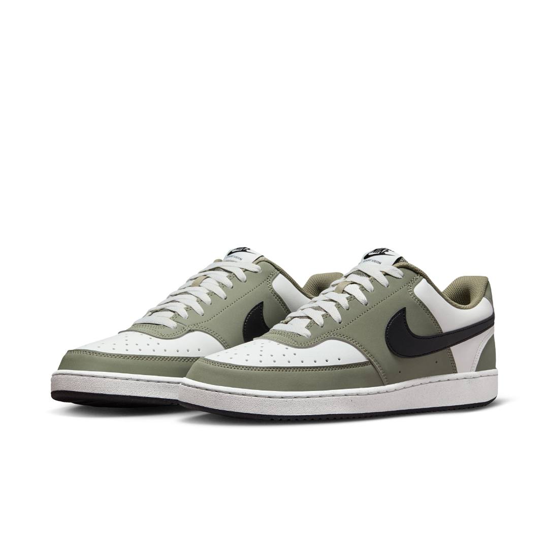 Tenis Nike Court Vision Low Hombre-Blanco/Verde 4