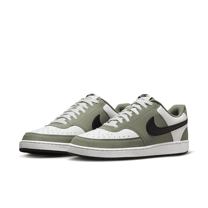 Tenis Nike Court Vision Low Hombre-Blanco/Verde 4