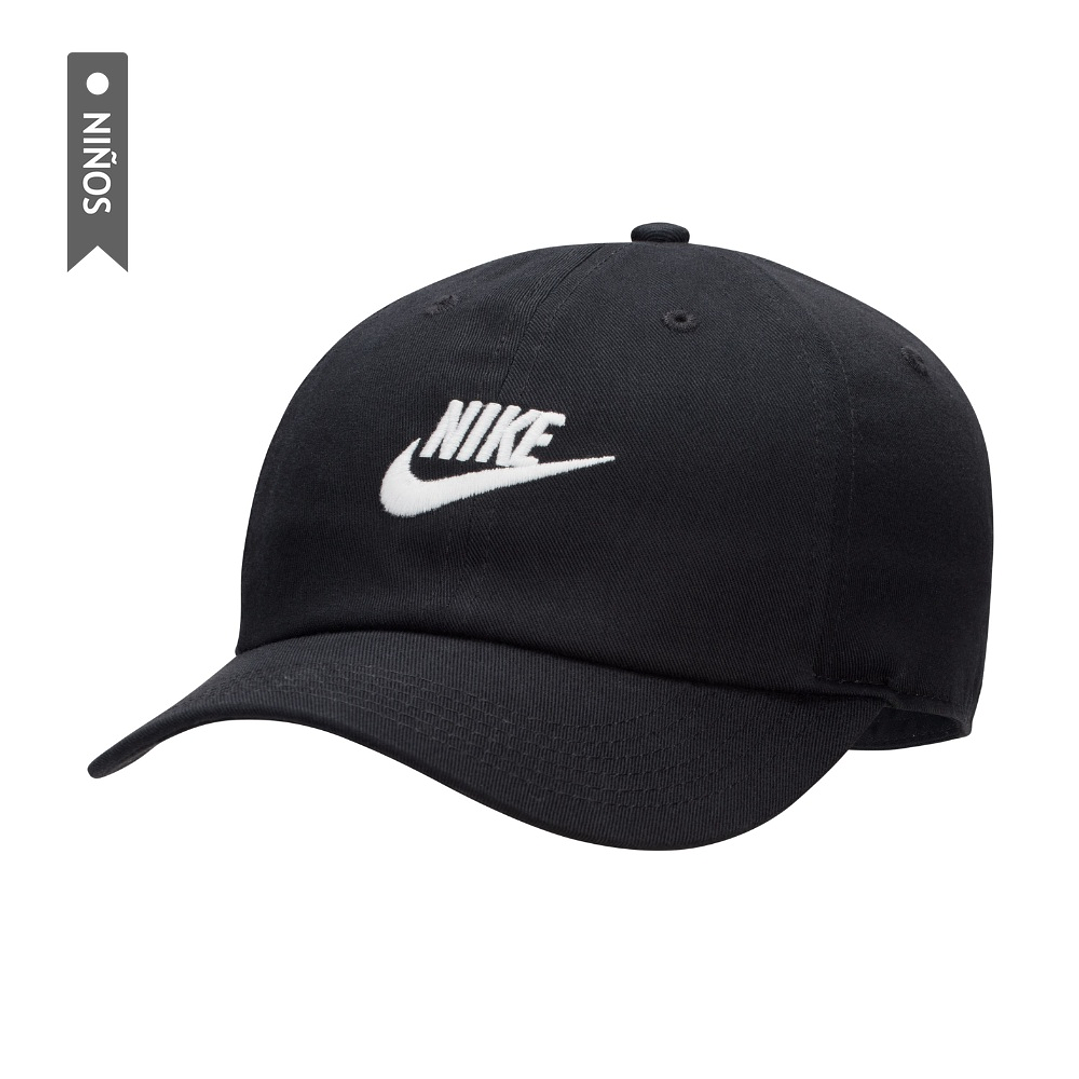 Gorra Nike Club Unstructured Futura para Niño-Negro 1