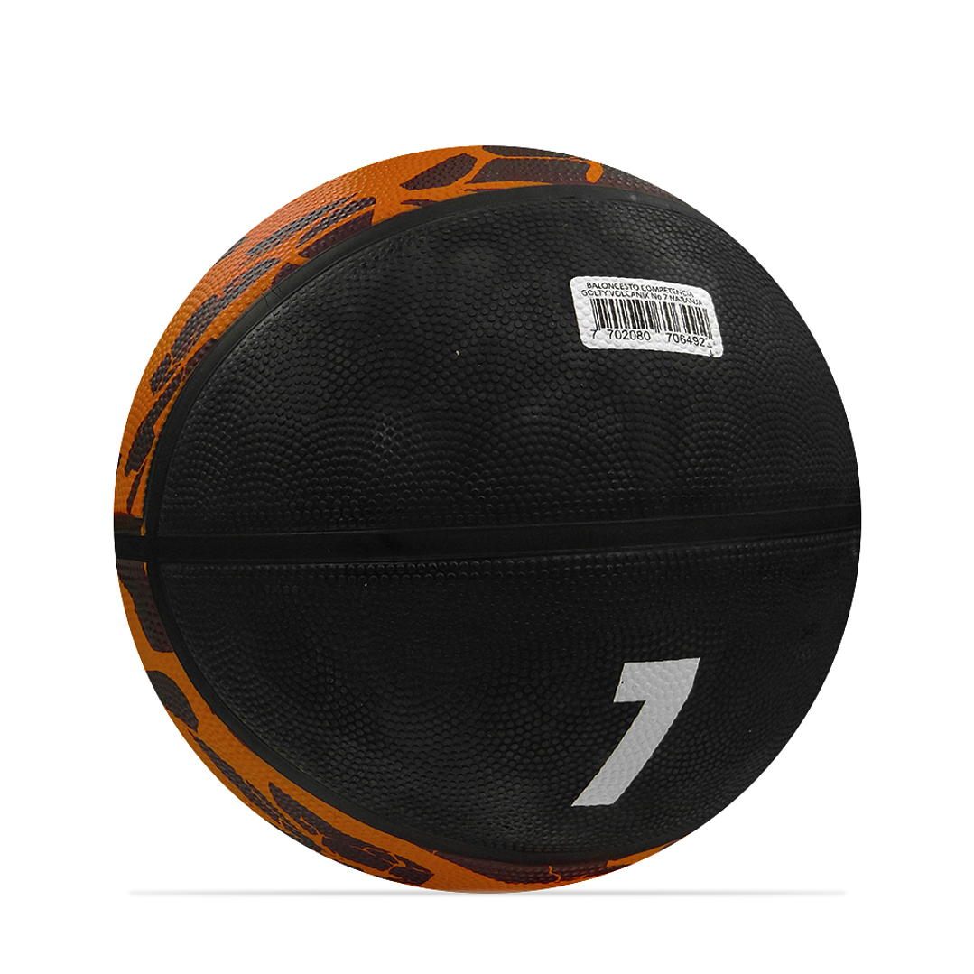 Balon Baloncesto Competencia Golty Volcanix No.7-Naranja 4