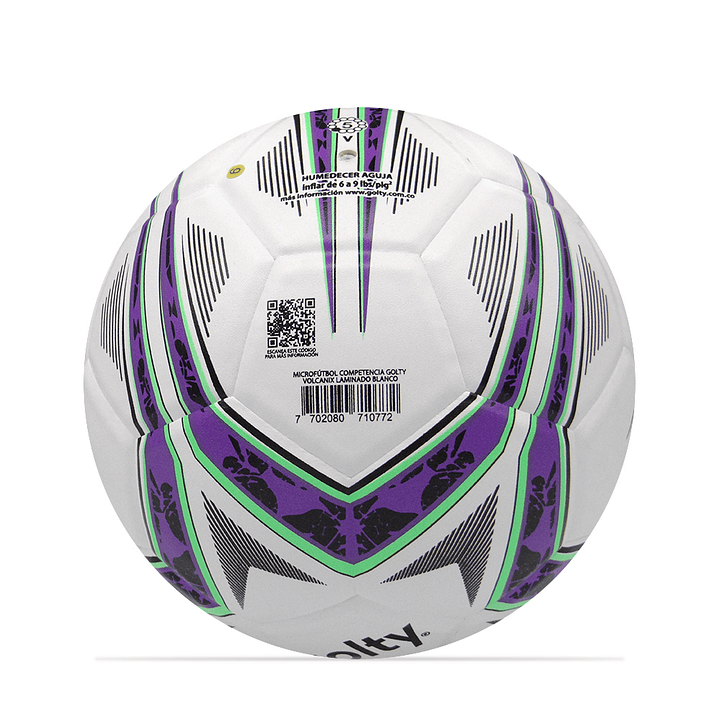 Balon Microfutbol Competencia Golty Volcanix-Blanco 4