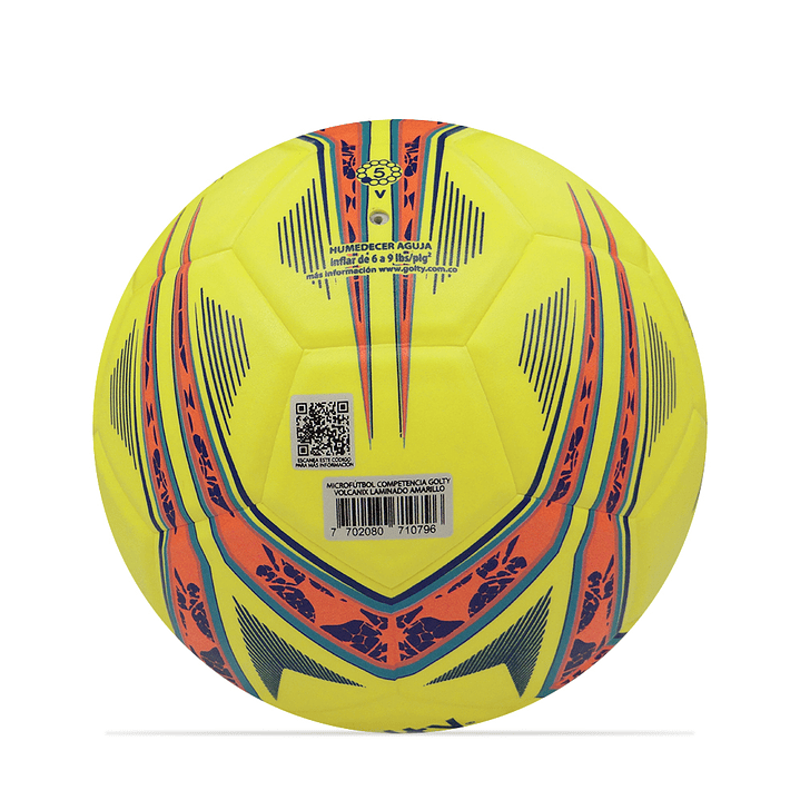 Balon Microfutbol Competencia Golty Volcanix-Amarillo 4