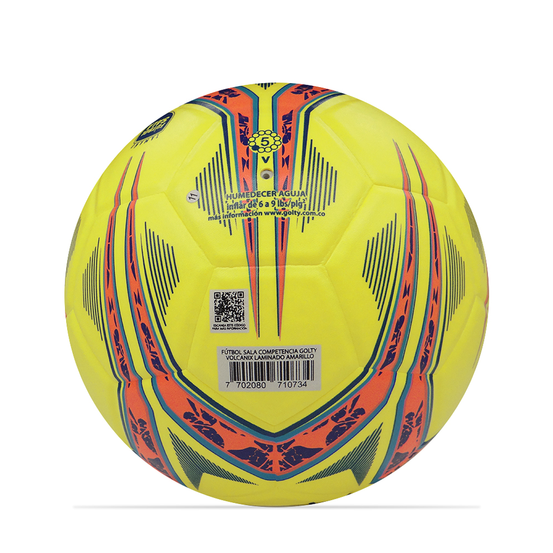 Balon Futbol Sala Competencia Golty Volcanix-Amarillo 4