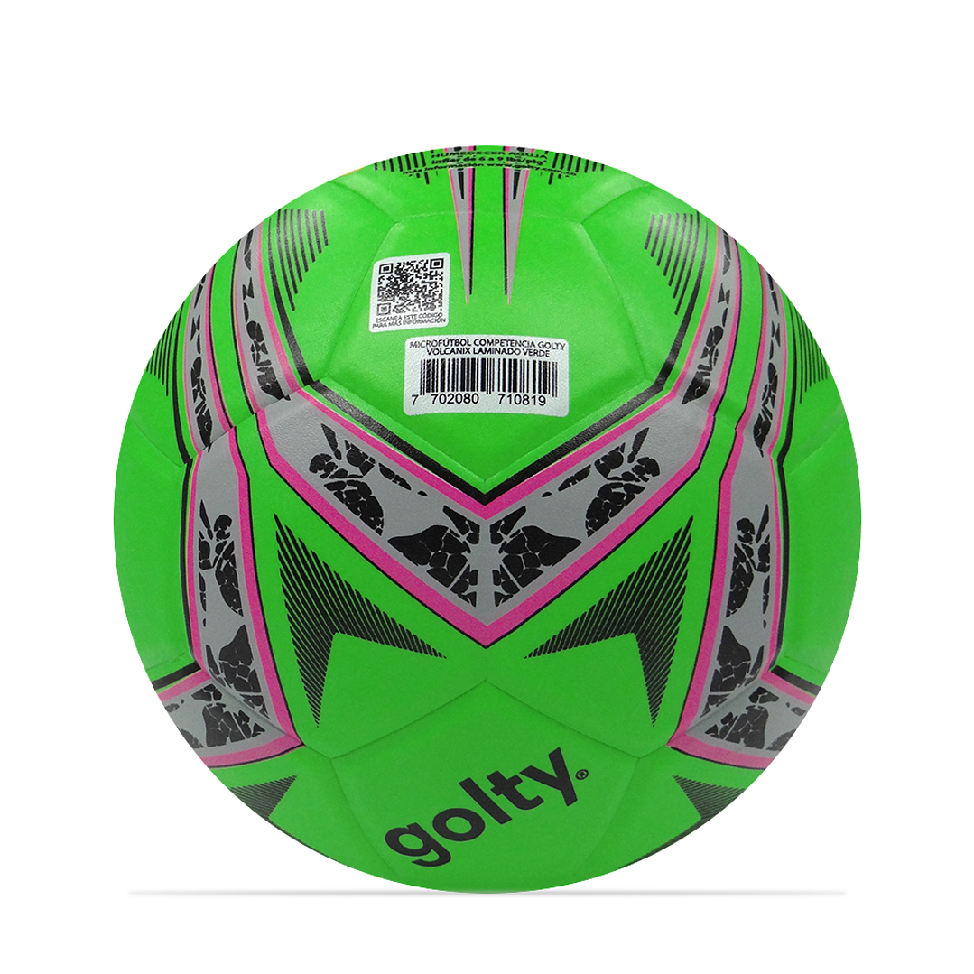 Balon Microfutbol Competencia Golty Volcanix-Verde 4