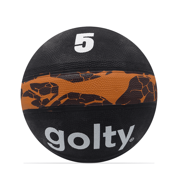 Balon Baloncesto Competencia Golty Volcanix No.5-Naranja 2