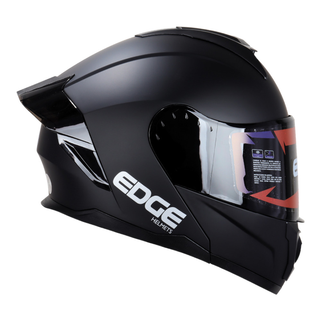 Casco Edge Abatible Boston Cert.Dot-Ece-Negro Mate 1