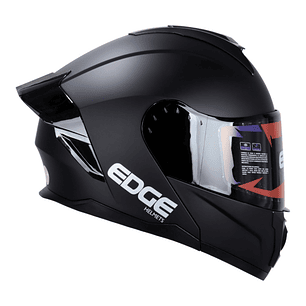 Casco Edge Abatible Boston Cert.Dot-Ece-Negro Mate
