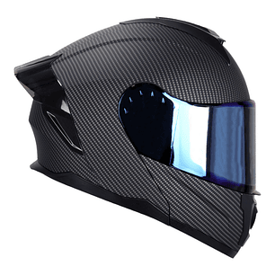 Casco Edge Abatible Boston Cert.Dot-Ece-Negro Carbono