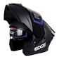 Casco Edge Abatible Boston Cert.Dot-Ece-Negro Mate - Miniatura 2
