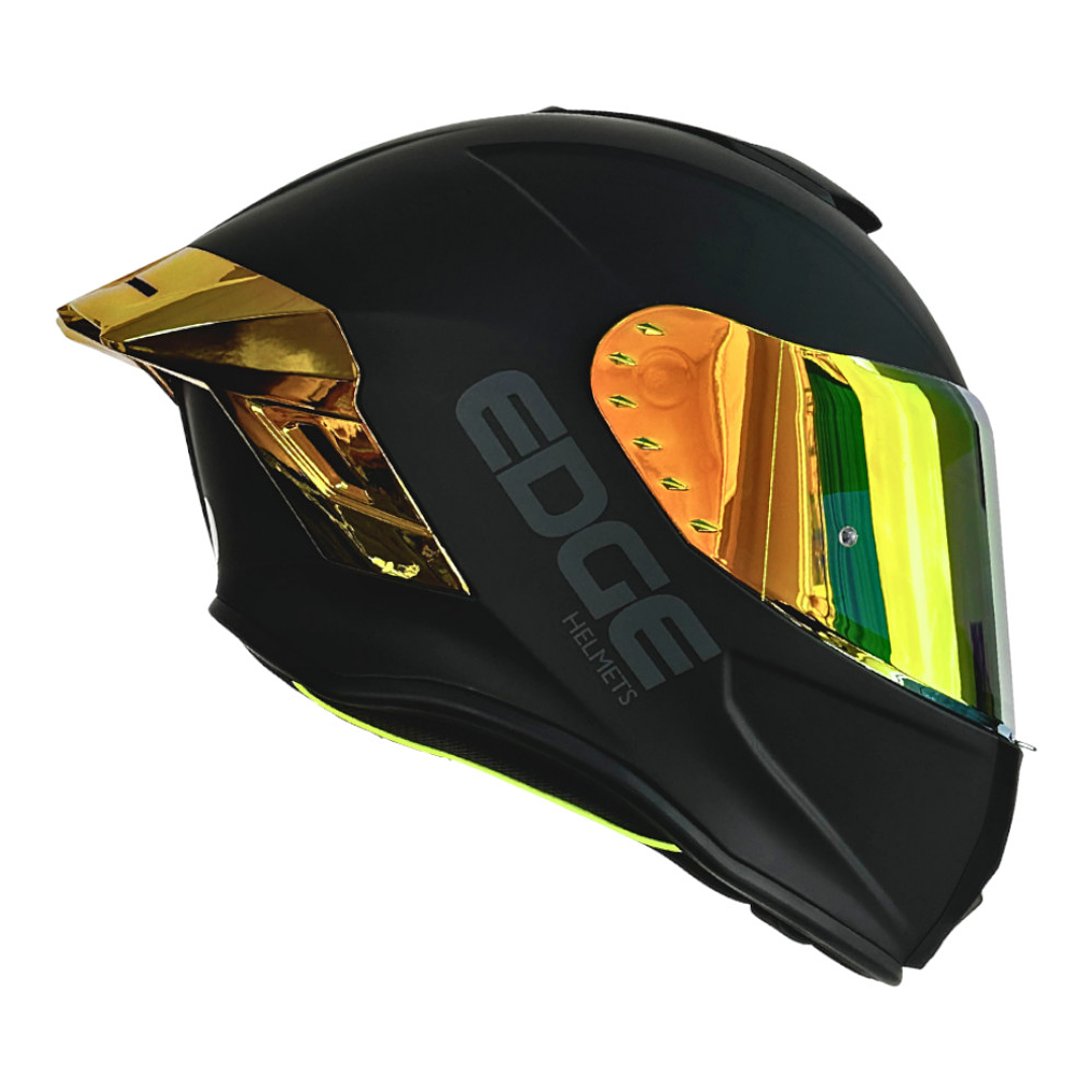 Casco Edge Integral Shanghai Cert.Dot-Ece-Negro Met. Dorado 1