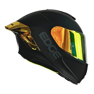 Casco Edge Integral Shanghai Cert.Dot-Ece-Negro Met. Dorado
