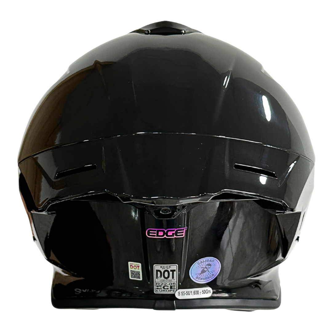 Casco Edge Integral Shanghai Sólido Cert.Dot-Ece-Negro Brill 3