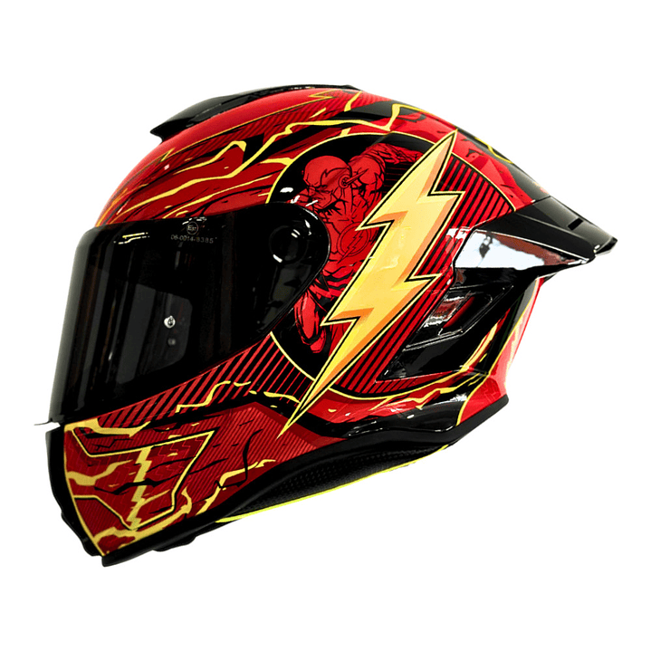Casco Dc Integral Shanghai Flash Cert.Dot-Ece-Rojo 2
